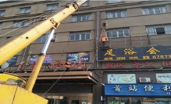孟州安装较高的门店招牌有什么好的方法？